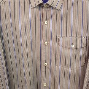 TOMMY BAHAMA L/S VERTICAL STRIPED CASUAL SHIRT